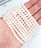 Matte White Jade Gemstone Beads, 6mm, Round